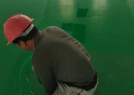 塑膠地板施工現場(chǎng)